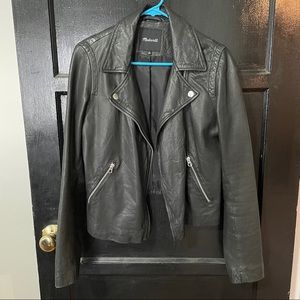 Washed Leather Motorcycle Jacket